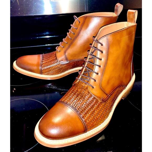 GINANNI Mens 12 Mount Solaro Italian Calf Leather Chukka Boot NWB 40% OFF $365 - Picture 4 of 11